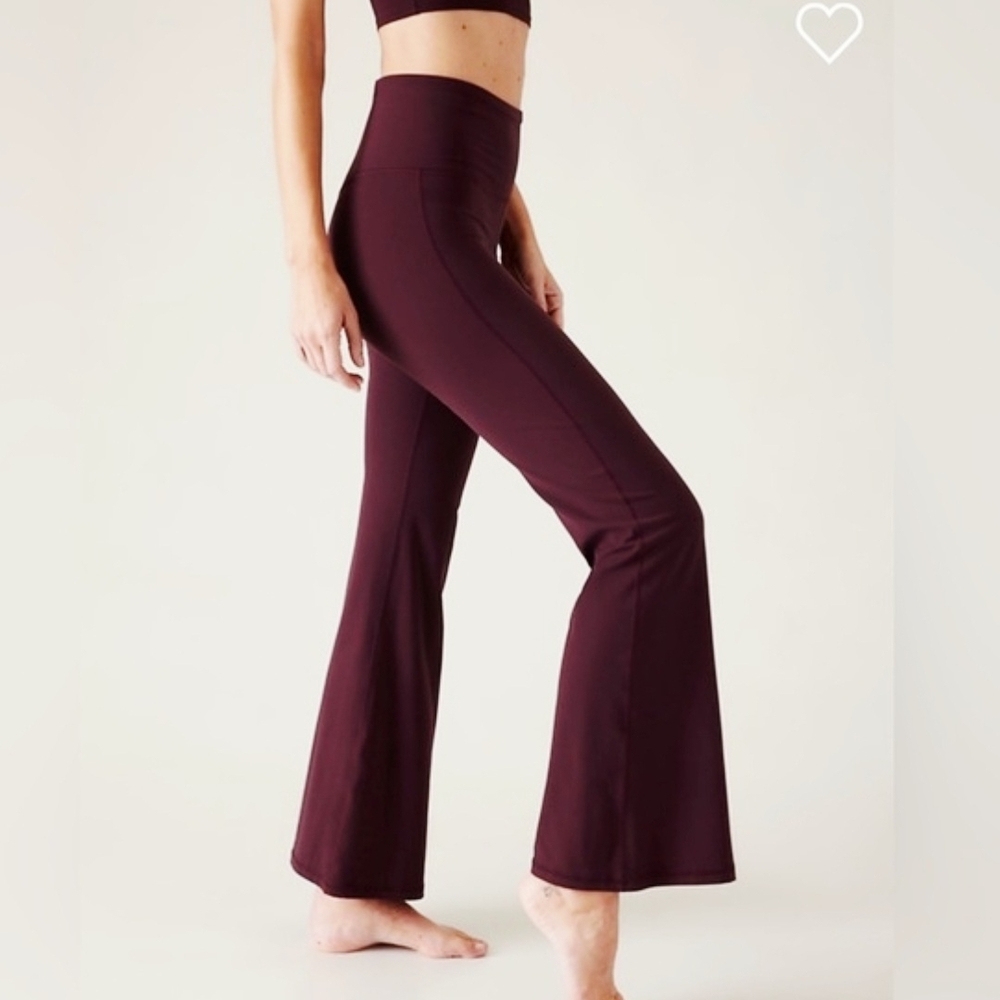 Athleta Elation Flare Pant in Deep Burgundy XL